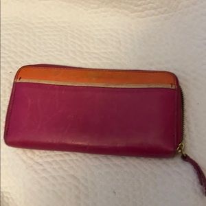 Fossil zip wallet